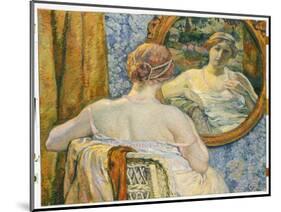 Woman in a Mirror, 1907-Théo van Rysselberghe-Mounted Giclee Print