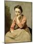 Woman in a Pink Blouse (Oil on Canvas)-Jean Baptiste Camille Corot-Mounted Giclee Print