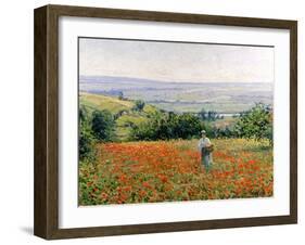 Woman in a Poppy Field-Leon Giran-max-Framed Giclee Print