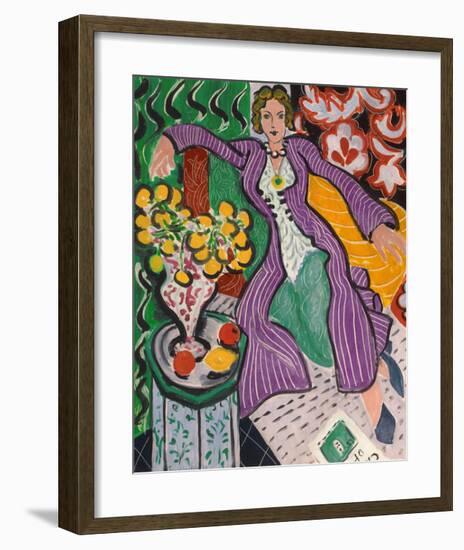 Woman in a Purple Coat, 1937-Henri Matisse-Framed Giclee Print