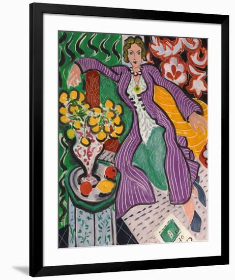 Woman in a Purple Coat, 1937-Henri Matisse-Framed Giclee Print