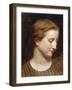 Woman in a Striped Dress-William Adolphe Bouguereau-Framed Giclee Print