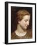 Woman in a Striped Dress-William Adolphe Bouguereau-Framed Giclee Print