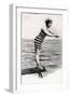 Woman in a swimsuit-French School-Framed Photographic Print