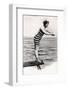 Woman in a swimsuit-French School-Framed Photographic Print