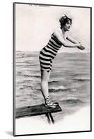 Woman in a swimsuit-French School-Mounted Photographic Print