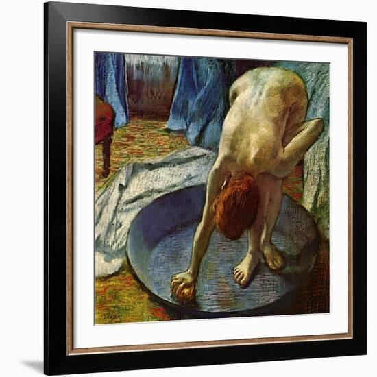 Woman in a Tub, 1886-Edgar Degas-Framed Giclee Print