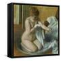 Woman in a Tub-Edgar Degas-Framed Stretched Canvas