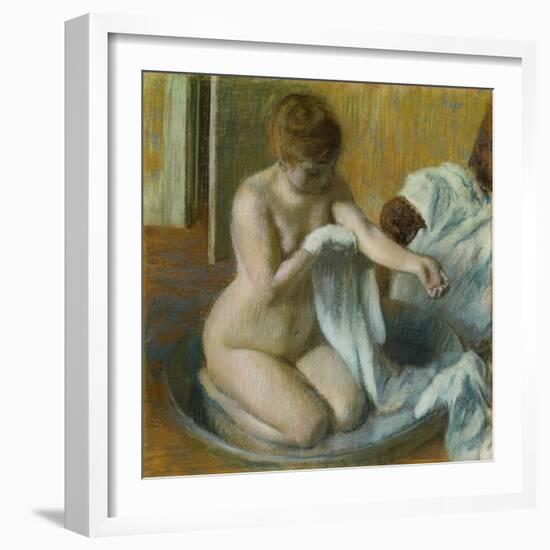 Woman in a Tub-Edgar Degas-Framed Giclee Print