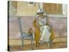 Woman in a White Dress-Henri Lebasque-Stretched Canvas