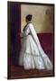 Woman in a White Dress-Eastman Johnson-Framed Giclee Print