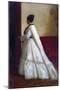 Woman in a White Dress-Eastman Johnson-Mounted Giclee Print