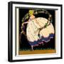 Woman in a wide dress, garland in the hands. Draughtsman: anonymous. Dating: c. 1910 - c. 1920. ...-null-Framed Premium Giclee Print