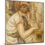 Woman in an Arab Blouse Reading, 1919-Pierre-Auguste Renoir-Mounted Giclee Print