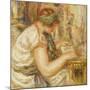 Woman in an Arab Blouse Reading, 1919-Pierre-Auguste Renoir-Mounted Giclee Print