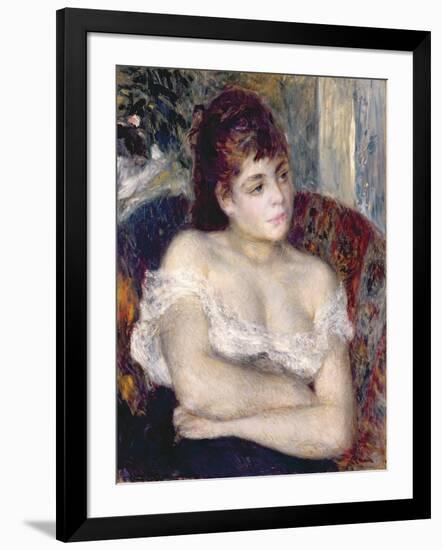 Woman in an Armchair, 1874-Pierre-Auguste Renoir-Framed Giclee Print