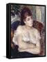 Woman in an Armchair, 1874-Pierre-Auguste Renoir-Framed Stretched Canvas