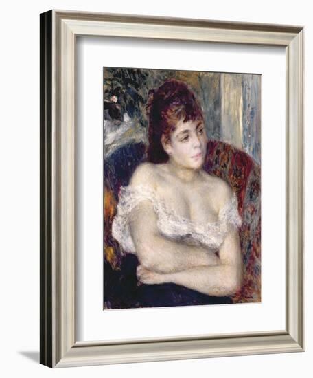 Woman in an Armchair, 1874-Pierre-Auguste Renoir-Framed Giclee Print