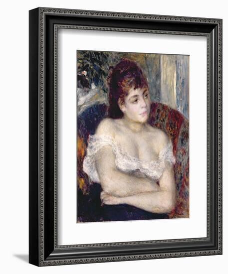 Woman in an Armchair, 1874-Pierre-Auguste Renoir-Framed Giclee Print