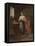 Woman in an Interior (Oil on Panel)-Eugene Carriere-Framed Stretched Canvas