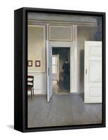 Woman in an Interior, Strandgrade 30, 1901-Vilhelm Hammershoi-Framed Stretched Canvas