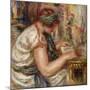 Woman in Arabic Dress Reading; Femme En Blouse Arabe Lisant, 1919-Pierre-Auguste Renoir-Mounted Giclee Print