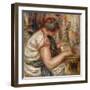 Woman in Arabic Dress Reading; Femme En Blouse Arabe Lisant, 1919-Pierre-Auguste Renoir-Framed Giclee Print