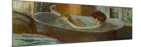 Woman in bath, sponging her leg, Pastel, 1883-84-Edgar Degas-Mounted Giclee Print