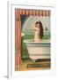 Woman in Bathtub-null-Framed Art Print