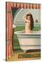 Woman in Bathtub-null-Stretched Canvas