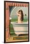 Woman in Bathtub-null-Framed Art Print