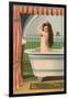 Woman in Bathtub-null-Framed Art Print