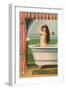 Woman in Bathtub-null-Framed Art Print