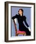 "Woman in Black,"April 14, 1934-Penrhyn Stanlaws-Framed Giclee Print