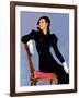 "Woman in Black,"April 14, 1934-Penrhyn Stanlaws-Framed Giclee Print