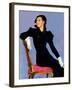 "Woman in Black,"April 14, 1934-Penrhyn Stanlaws-Framed Giclee Print