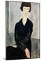 Woman in Black Dress-Amedeo Modigliani-Mounted Giclee Print