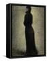 Woman in Black-Georges Seurat-Framed Stretched Canvas