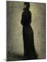 Woman in Black-Georges Seurat-Mounted Giclee Print