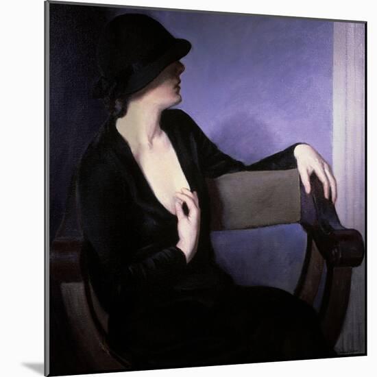 Woman in Black-Bernhard Gutmann-Mounted Giclee Print