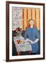 Woman in Blue Dress (After Matisse)-Susan Adams-Framed Giclee Print