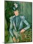 Woman in Blue (Madame Cezanne) 1900-02-Paul Cézanne-Mounted Giclee Print
