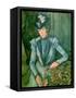 Woman in Blue (Madame Cezanne) 1900-02-Paul Cézanne-Framed Stretched Canvas