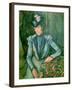 Woman in Blue (Madame Cezanne) 1900-02-Paul Cézanne-Framed Giclee Print