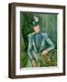 Woman in Blue (Madame Cezanne) 1900-02-Paul Cézanne-Framed Giclee Print