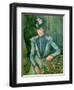 Woman in Blue (Madame Cezanne) 1900-02-Paul Cézanne-Framed Giclee Print