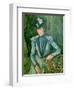 Woman in Blue (Madame Cezanne) 1900-02-Paul Cézanne-Framed Giclee Print