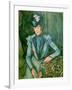 Woman in Blue (Madame Cezanne) 1900-02-Paul Cézanne-Framed Giclee Print