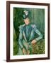 Woman in Blue (Madame Cezanne) 1900-02-Paul Cézanne-Framed Giclee Print