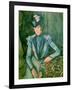 Woman in Blue (Madame Cezanne) 1900-02-Paul Cézanne-Framed Giclee Print